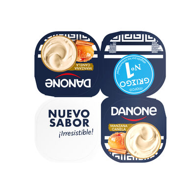 Yogur Griego Danone Pack 4 Manzana Y Canela