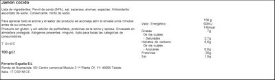 Jamón cocido Ferrarini 100 gr