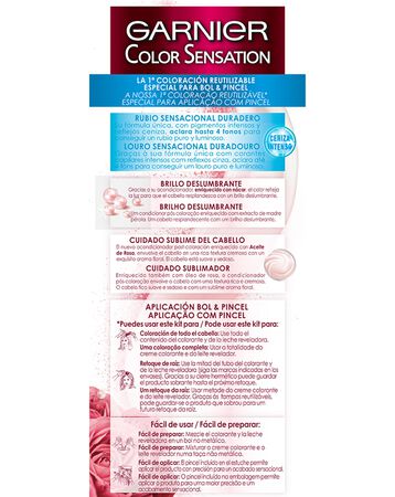Tinte para el cabello Color Sensation Rubio Extra Claro Ceniza 110 Garnier