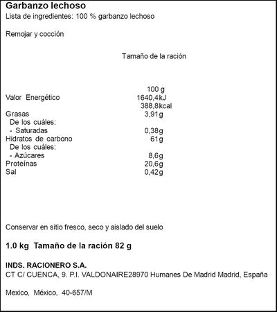 Garbanzo Miau black edition 1kg lechoso