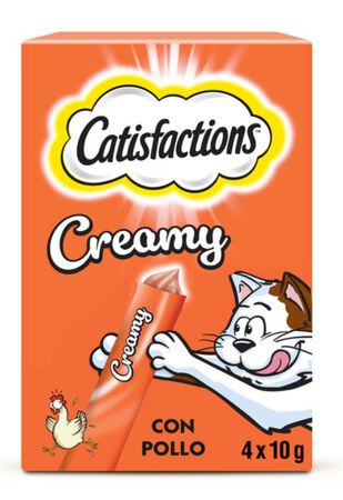 Catisfactions Premios para Gatos Creamy Pollo 4x10g