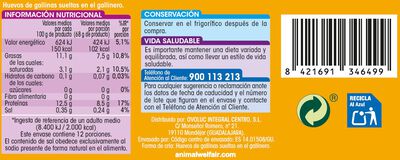 Huevos de gallinas sueltas en el gallinero Alipende 12u "clase l"