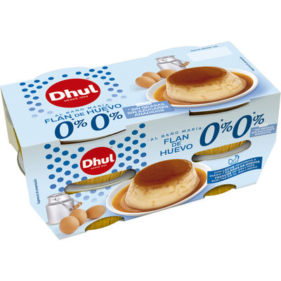 Flan de huevo Dhul 0% pack 4 4 ud