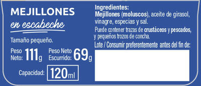 Mejill&oacute;n galica en escabeche 20/25 69g