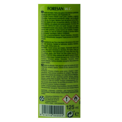 Ambientador concentrado ForeSan 125ml para el WC