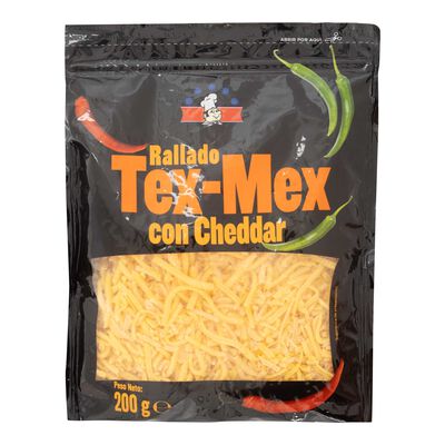 Queso rallado Tex-Mex Lafuente 200 gr Cheddar