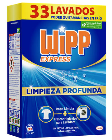 Detergente en polvo Wipp 33 lavados
