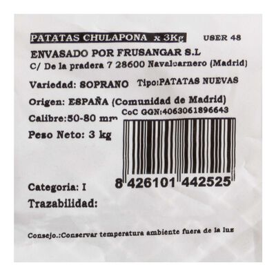 Patata La Chulapona malla 3kg
