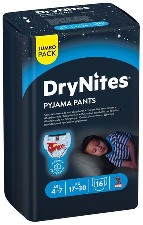 Pants calzoncillos Huggies Drynites Boys 17-30kg 16 uds