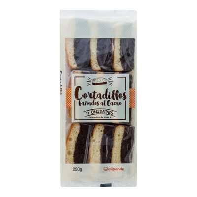 Bizcocho cortadillo Alipende ba&ntilde;o cacao 250g