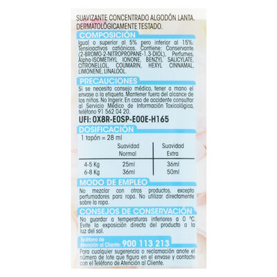 Suavizante Lanta 80 Lavados Algod&oacute;n