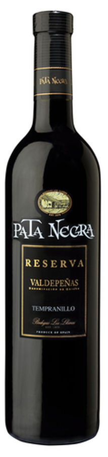 Vino tinto DO Valdepe&ntilde;as Pata Negra reserva