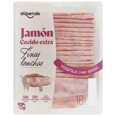 Jamón cocido finas lonchas Alipende 200g