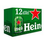 Cerveza rubia especial Heineken pack 12 latas 33cl