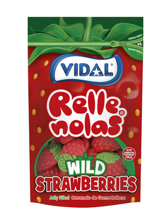 Golosinas fresas silvestres Rellenoslas Vidal 180g