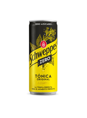 T&oacute;nica zero Schweppes lata 33cl