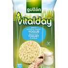Tortitas de arroz integral de yogur con chocolate blanco sin gluten Vitalday 125g