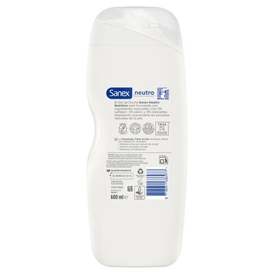 Gel de Ducha Sanex Neutro Nutritivo piel seca 600 ml