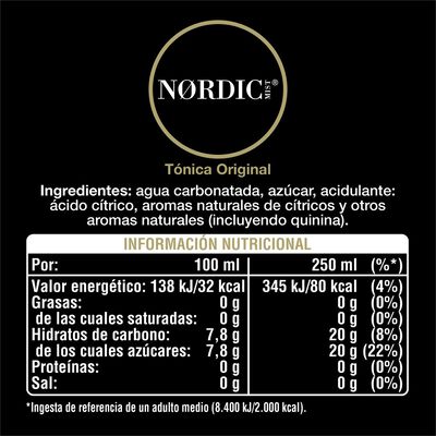 Refresco tónica Nordic Mist lata 25cl original