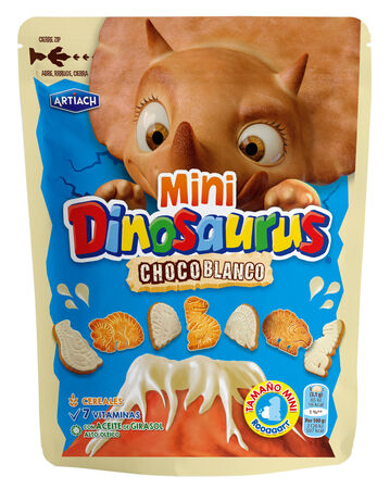 Galletas de chocolate blanco mini Dinosaurus 100g