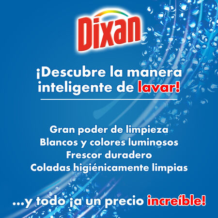 Detergente liquido Dixan 55 lavados limpieza higiénica
