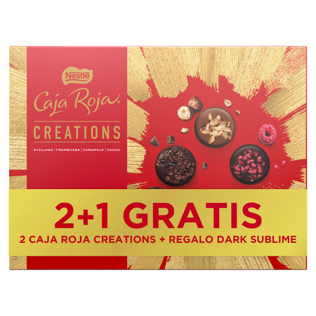Bombón caja roja creations nestlé 2+1 gratís