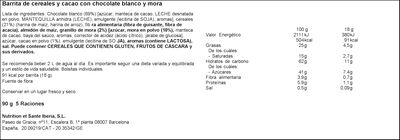 Barritas Bicentury 5u chocolate blanco y frutos rojos