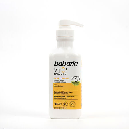 Leche corporal Vit C+ Babaria Ilumina la piel