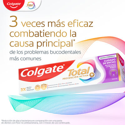 Pasta de Dientes Colgate Total Prevenci&oacute;n Activa + Cuidado de Enc&iacute;as 75ml