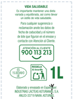 Leche semidesnatada Alipende 1L