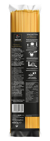Spaghettini Gallo 450g al huevo
