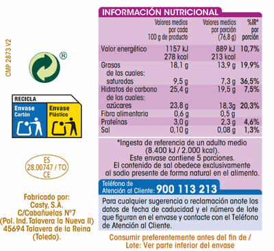 Helado tarrina premium Alipende vainilla macadamia 500ml
