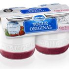 Yogur original Danone pack 2 con fresas