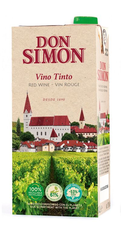 Vino tinto de mesa Don Simon 1l