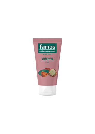 Crema de manos Famos 75 ml nutritiva con manteca de karité