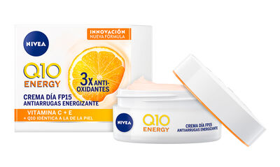 Crema facial de d&iacute;a Nivea Q10 50ml energy antiarrugas
