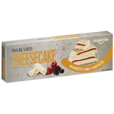 Pralin&eacute; sabor cheesecake blanco Alipende 145g