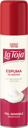 Espuma de afeitar con sales minerales y aloe vera para piel sensible La Toja 250 ml