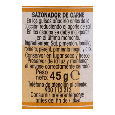Sazonador para carne Alipende 45g