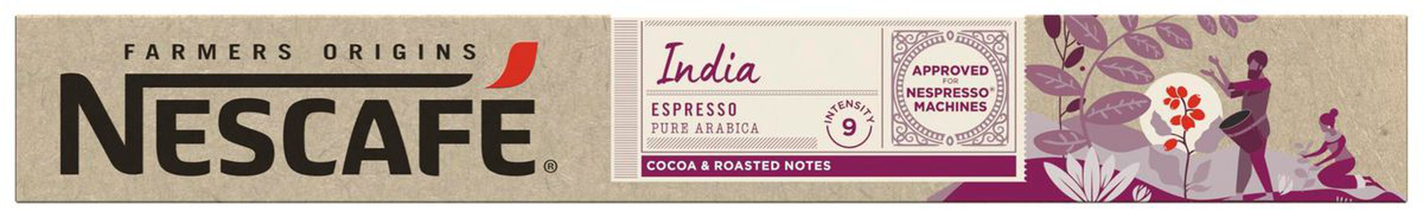 Café origen india espresso Nescafé 10 cápsulas intensidad 9