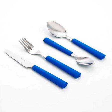 Cubiertos Quid Habitat 24 Piezas Azul