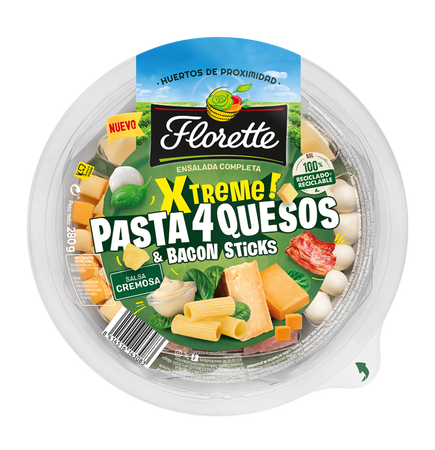 Ensalada Xtreme Florette pasta 4 quesos 280g