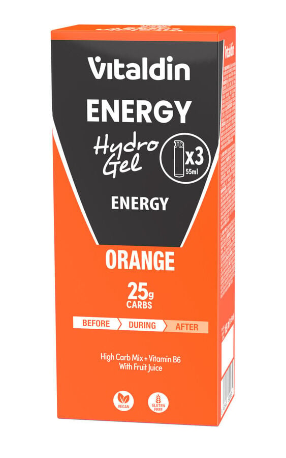 Gel líquido energético sabor naranja Vitaldin 165ml