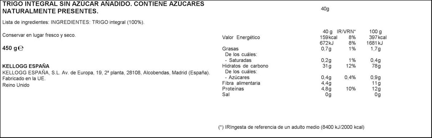 Cereales integrales All-Bran Kelloggs´s 450g