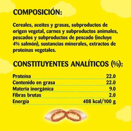 Snack gato Catisfactions salmón 180g