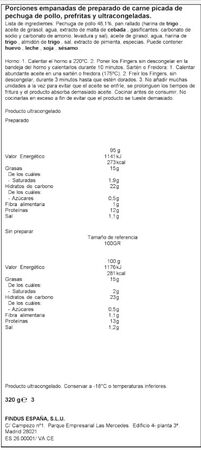 Fingers de pollo La Cocinera 320g