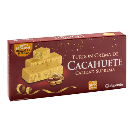 Turrón de crema de cacahuete Alipende 200g