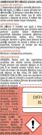 Ambientador tipo mikado Lanta 50ml azahar