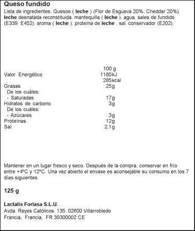 Queso crema de oveja Flor De Esgueva 125g