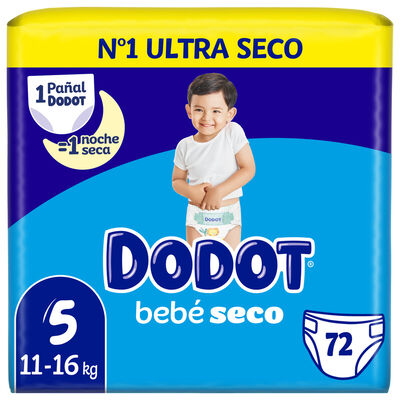Pa&ntilde;al Dodot talla 5 72 uds